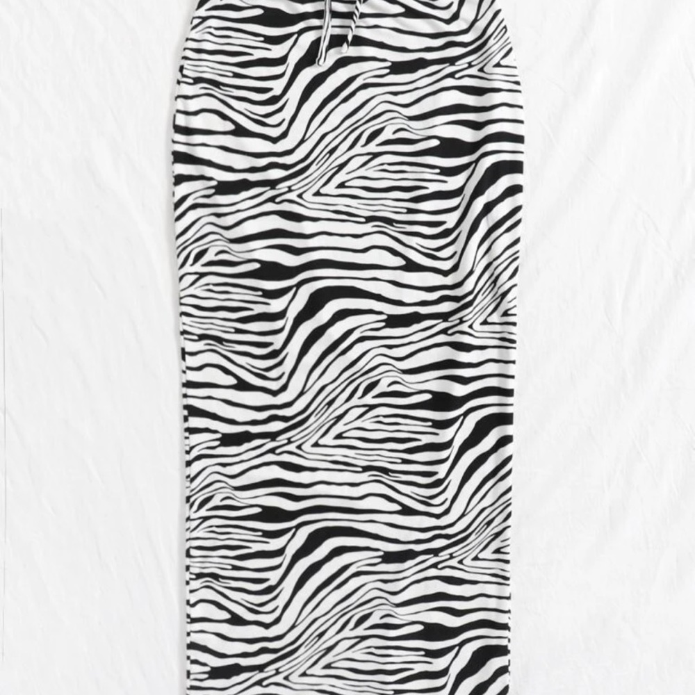 Zebra print skirt size small brand new